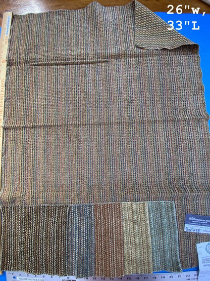 12 Berkbox28 Scalamandre Woven Delmar Rainbow 26”w, 33”l