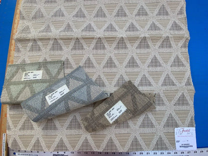 1 Berkbox30 Scalamandre Vienna Beige 27"w X 34"l Woven Cotton Heavy Upholstery MSRP USD 232/Yards