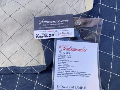 3 Berkbox34 Scalamandre Embroidery Counterpane Modern Luxury Indigo