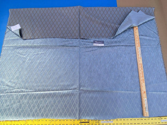 7b Berkbox34 Scalamandre Embroidery Diamond Wave Bluestone