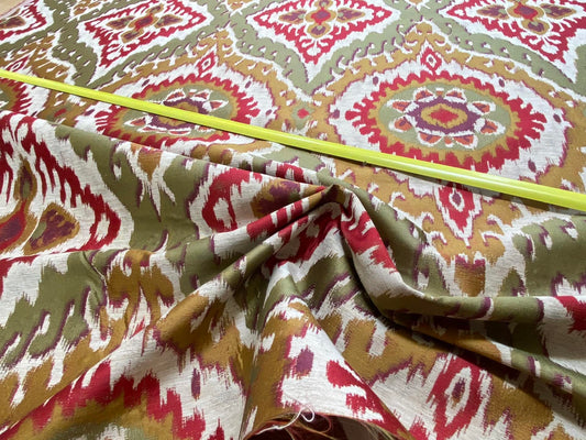 S. Harris Ikat Medallion Faux Silk - Multicolor