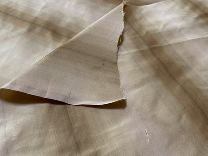 Prestigious Travers 100% Silk Taffeta Strie Shadow Stripe Beige Coffee Muted Grey Sage Green Brilliant MSRP USD290/Y