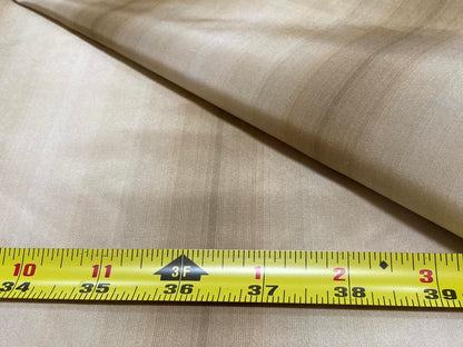 Prestigious Travers 100% Silk Taffeta Strie Shadow Stripe Beige Coffee Muted Grey Sage Green Brilliant MSRP USD290/Y