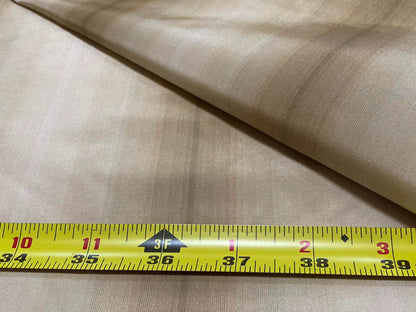Prestigious Travers 100% Silk Taffeta Strie Shadow Stripe Beige Coffee Muted Grey Sage Green Brilliant MSRP USD290/Y