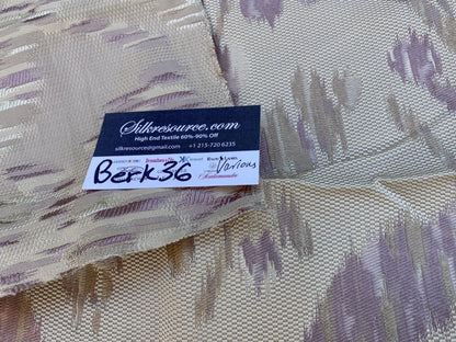 4 Berkbox36 Scalamandre Various Gold/tan And Purple 100% Silk MSRP USD 530/yard