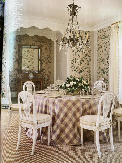 Scalamandre Astor Plaid Indigo Blue Cotton Silk MSRP USD 300/Y by yard