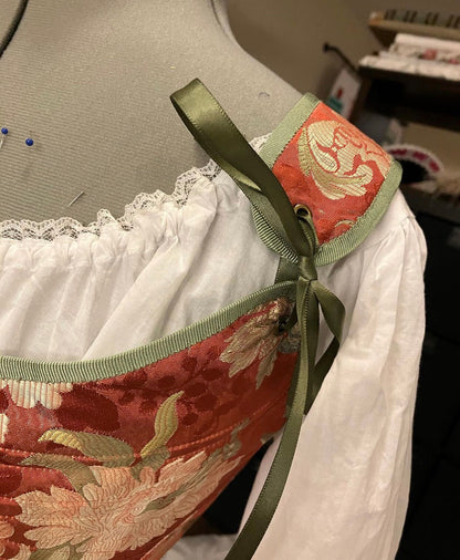 Scalamandre Old World Weavers Louis Xv Silk Lampas Chinese Red Chinoiserie MSRP USD 730/Y circa 1730