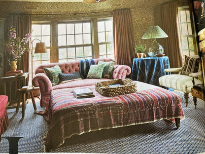 Scalamandre Jaipur Paisley Cotton Satin Persimmon Pink Italy MSRP USD 199/y