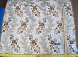 2 Berkbox37 Length Scalamandre Louisa Natural Multi Classy Lampas Flower Beige Red Green 1.2yd MSRP USD 252/Y