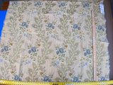 3 Berkbox37 Length Scalamandre Louisa Blue Gold Classy Lampas Flower 1.2yd MSRP USD 252/Y