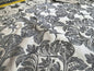 Stroheim & Romann Luxurious 100% Silk Renaissance Medallion Fleur De Lis Damask Silver White Pewter MSRP USD300+/Y