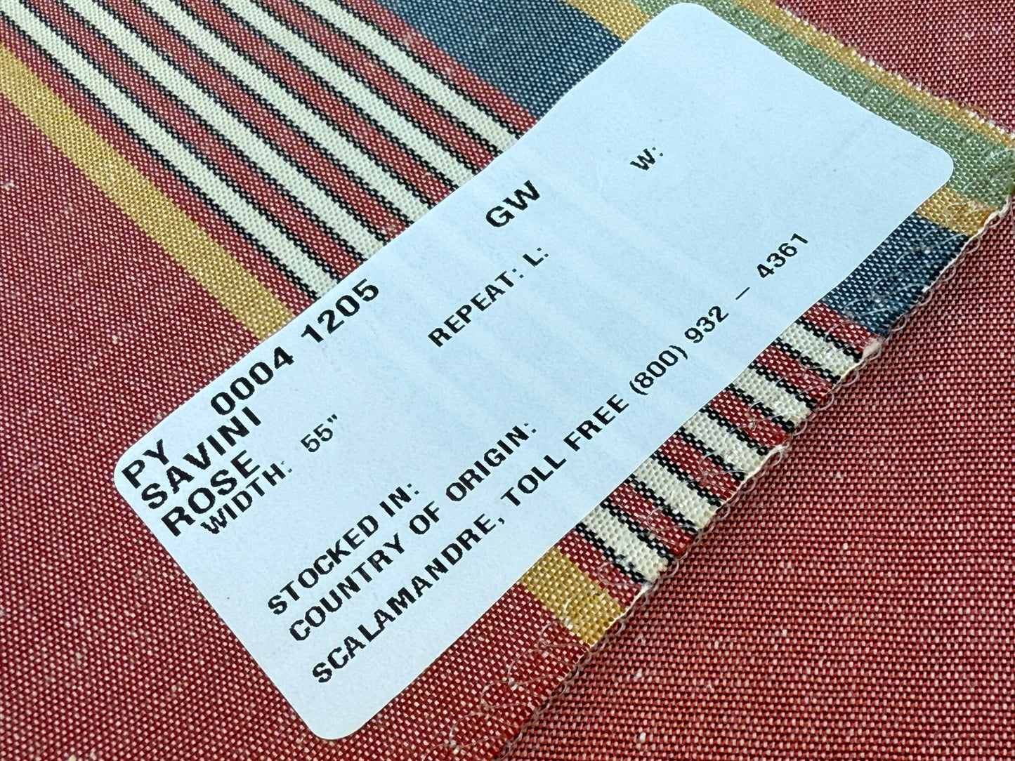 23 Berkbox106 18" x 18" Square Scalamandre Savini Moire Rose Red Yellow Blue Green Strz`