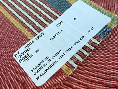 23 Berkbox106 18" x 18" Square Scalamandre Savini Moire Rose Red Yellow Blue Green Strz`