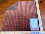 27 Berkbox106 18" x 18" Square Scalamandre Old World Weavers Colline Redwood Red Stripe Velvet