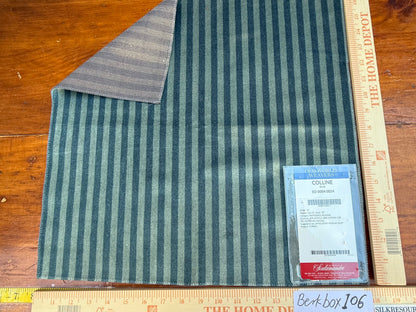 28 Berkbox106 18" x 18" Square Scalamandre Old World Weavers Colline Blue Stripe Velvet