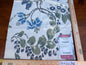 32 Berkbox106 18" x 18" Square Scalamandre Kew Gardens Blues on Ivory - Cus Green Blue Floral Botanical