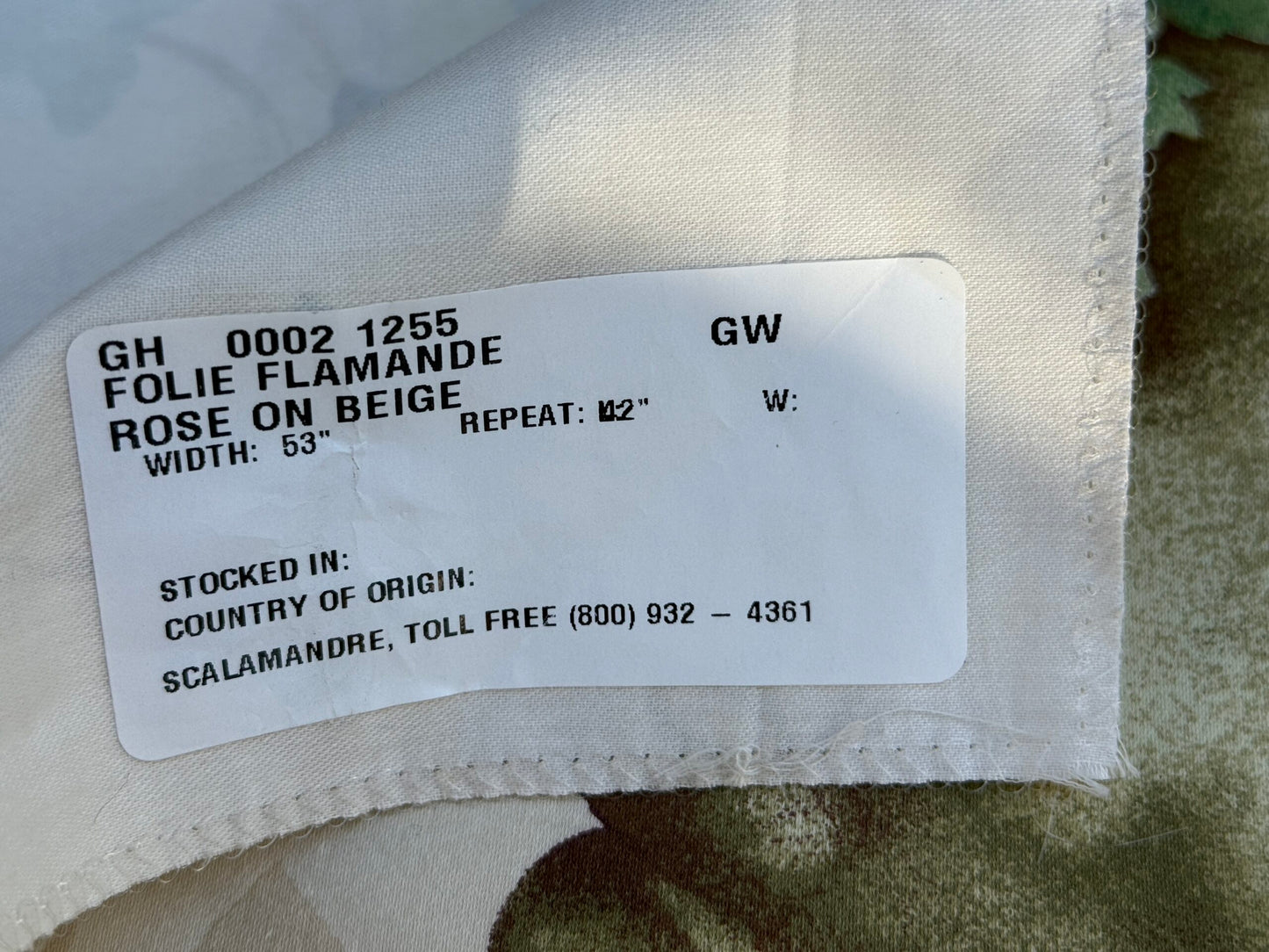 34 Berkbox106 18" x 18" Square Scalamandre Folie Flamande Rose on Beige Botanic Illustration Rose Dalia Tulip Ivy Crocus Morning Glory MSRP USD236/y