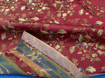 4 Berkbox39 Scalamandre Old World Weavers Silk Villa Erba Red MSRP USD 808/Y