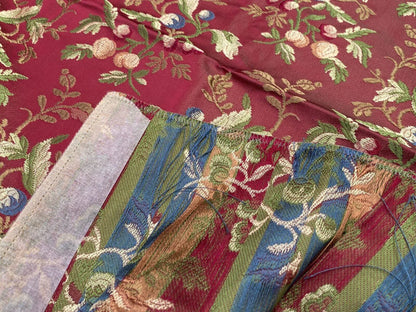 4 Berkbox39 Scalamandre Old World Weavers Silk Villa Erba Red MSRP USD 808/Y