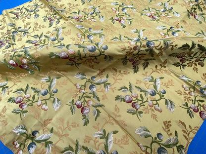 5 Berkbox39 Scalamandre Old World Weavers Silk Villa Erba Yellow Gold MSRP USD 808/Y