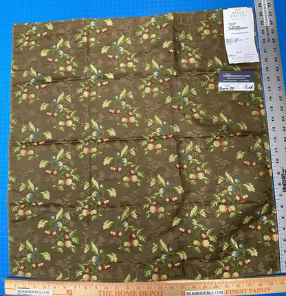 6 Berkbox39 Scalamandre Old World Weavers Silk Villa Erba Brown MSRP USD 808/Yard
