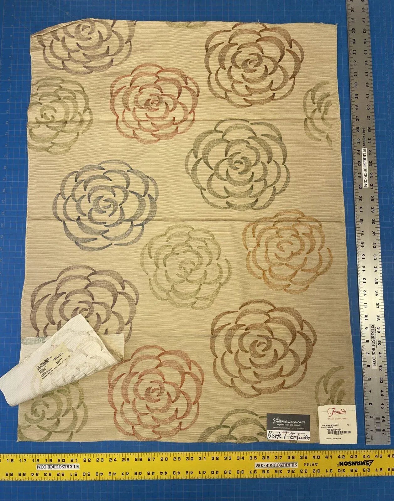 3 Berkbox7 Scalamandre Embroidery Lela Natural Floral Yellow