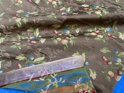 6 Berkbox39 Scalamandre Old World Weavers Silk Villa Erba Brown MSRP USD 808/Yard