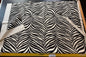 5 Berkbox107 1.7yards x 57"w Scalamandre Singita Black And White Zebra Animal Skin Embroidery Wool MSRP 306yard