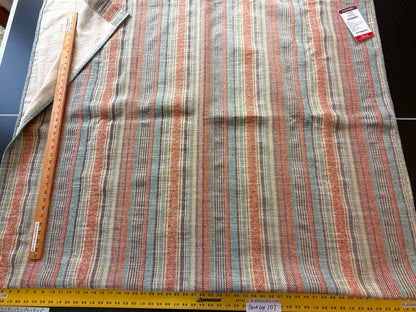 6 Berkbox107 2.4yards Scalamandre Alhambra Estoril Pumpkin Sky Stripe Jacquard