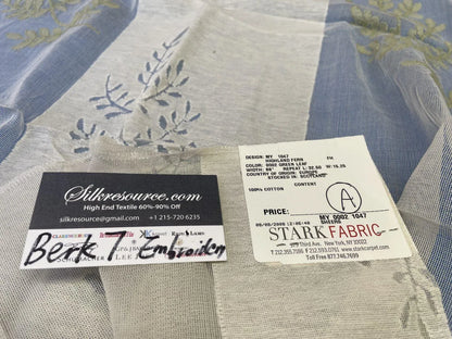 4a Berkbox7 Scalamandre Embroidery Highland Fern Blue White