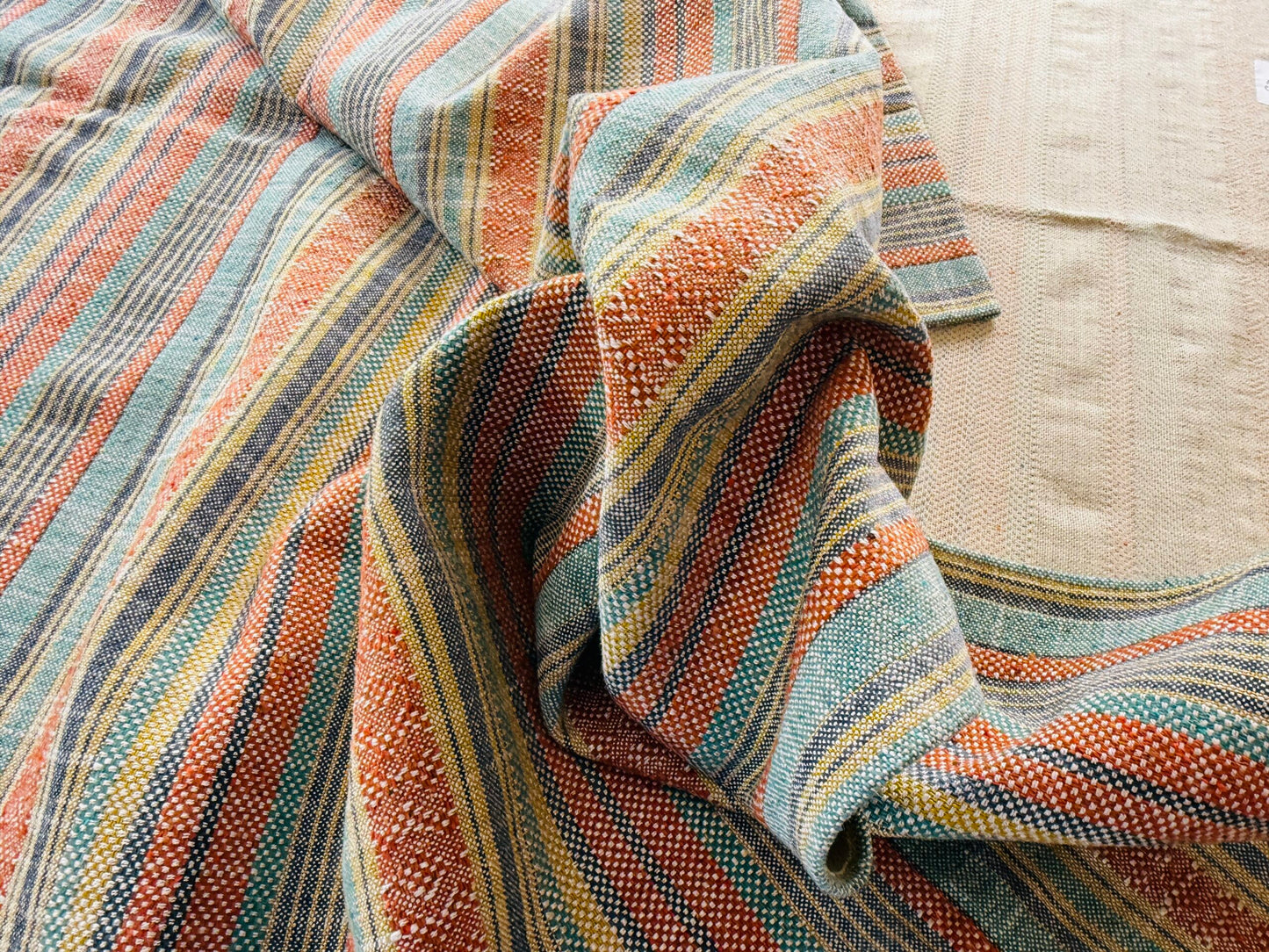 6 Berkbox107 2.4yards Scalamandre Alhambra Estoril Pumpkin Sky Stripe Jacquard