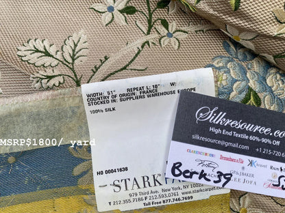 10 Berkbox39 Tassinari &amp; Chatel Scalamandre La Favorite Taupe Silk Brocade MSRP USD 2180/yard