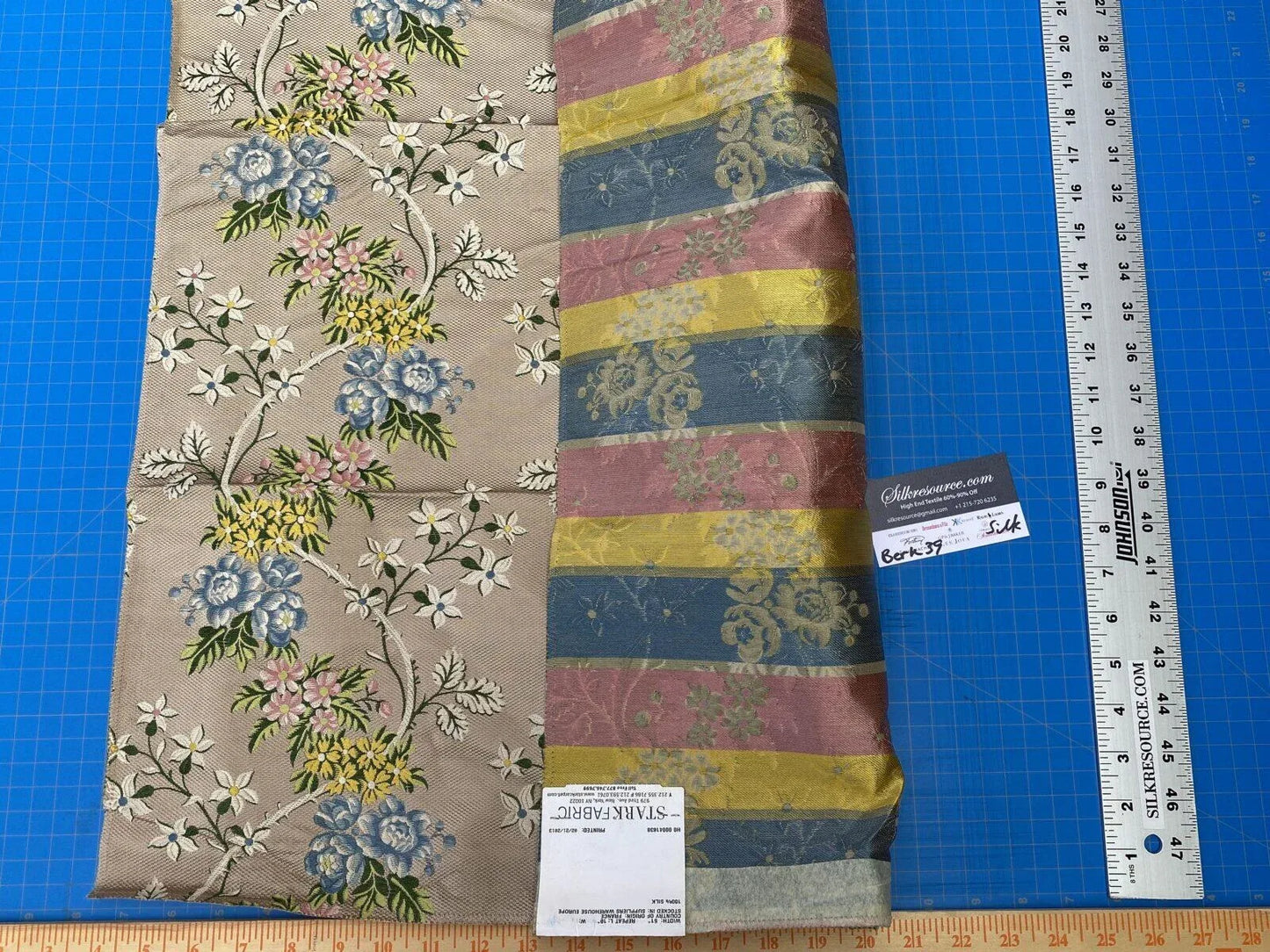 10 Berkbox39 Tassinari &amp; Chatel Scalamandre La Favorite Taupe Silk Brocade MSRP USD 2180/yard