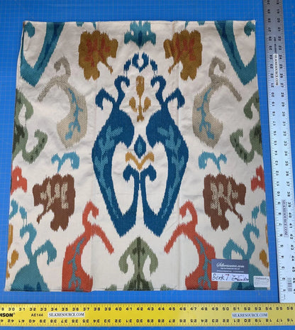 5b Berkbox7 Scalamandre Embroidery Mandalay Ikat Spice Market MSRP USD 414/Y