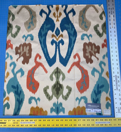 5c Berkbox7 Scalamandre Embroidery Mandalay Ikat Spice Market MSRP USD 414/Y