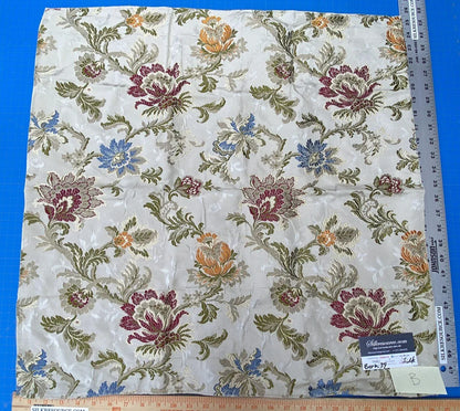 11b Berkbox39 Tassinari &amp; Chatel Scalamandre Allegra Beige Silk Metal Brocade MSRP USD 796/Yard