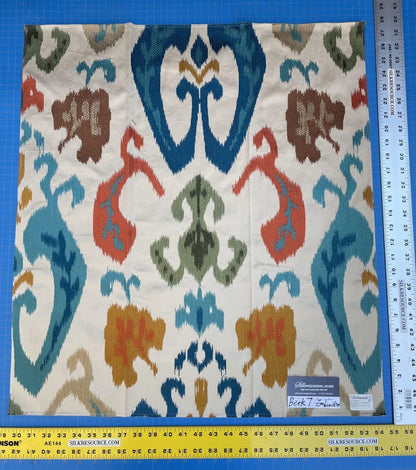 5e Berkbox7 Scalamandre Embroidery Mandalay Ikat Spice Market MSRP USD 414/Yard