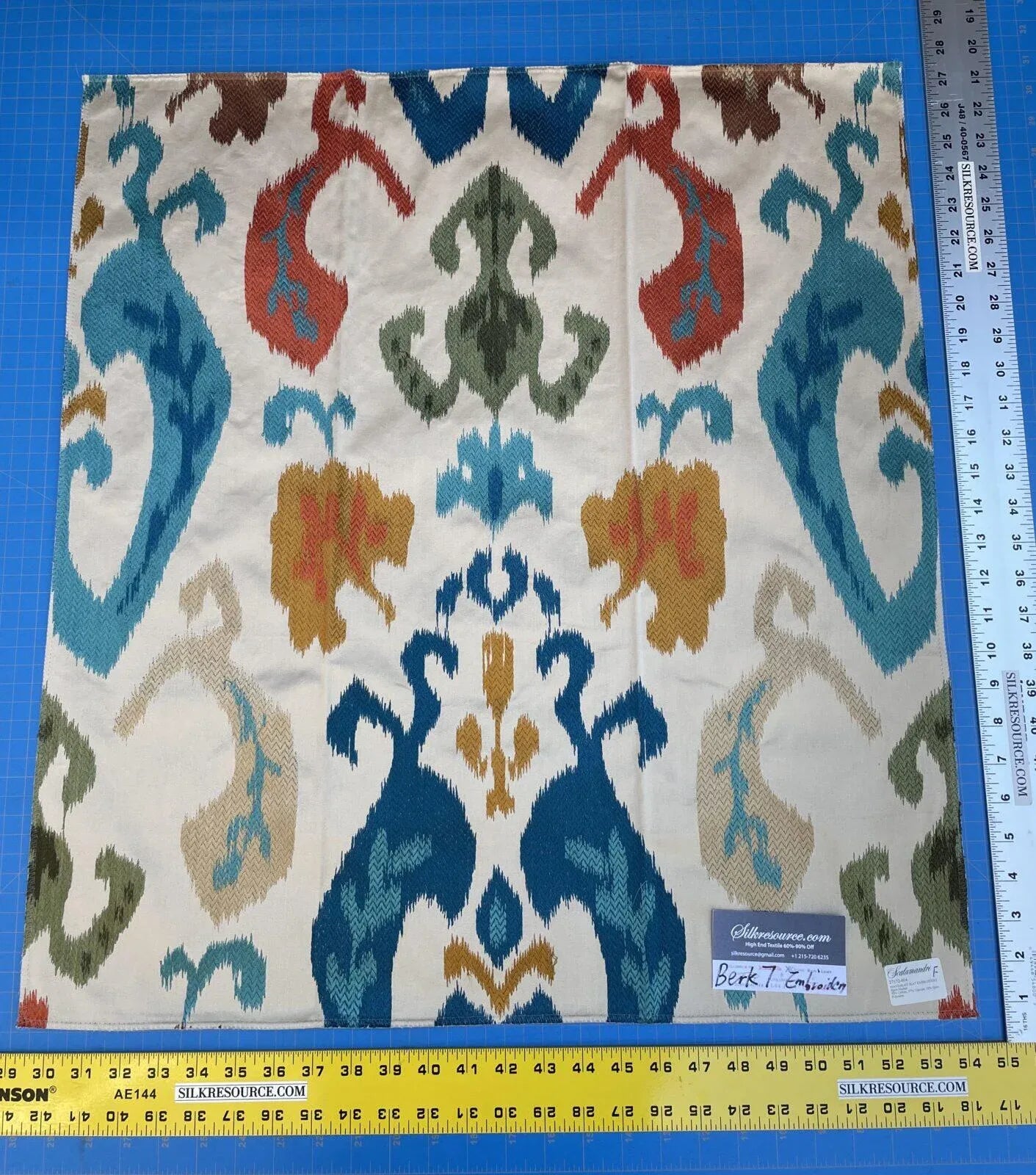 5f Berkbox7 Scalamandre Embroidery Mandalay Ikat Spice Market MSRP USD 414/Y