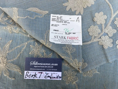 Scalamandre Hatton Embroidery - Blue