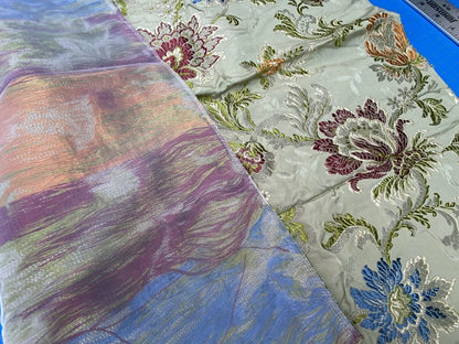 12a Berkbox39 Tassinari &amp; Chatel Scalamandre Allegra Lampas Green Silk Metal Brocade MSRP USD 796/Yard (copy)