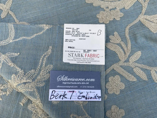 6b Berkbox7 Scalamandre Embroidery Hatton Blue Floral
