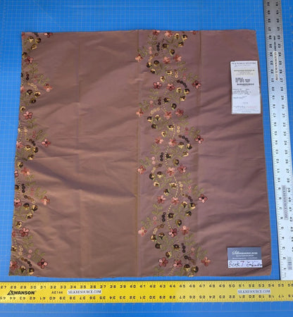 7a Berkbox7 Scalamandre Embroidery Sybele Antique Rose Brown