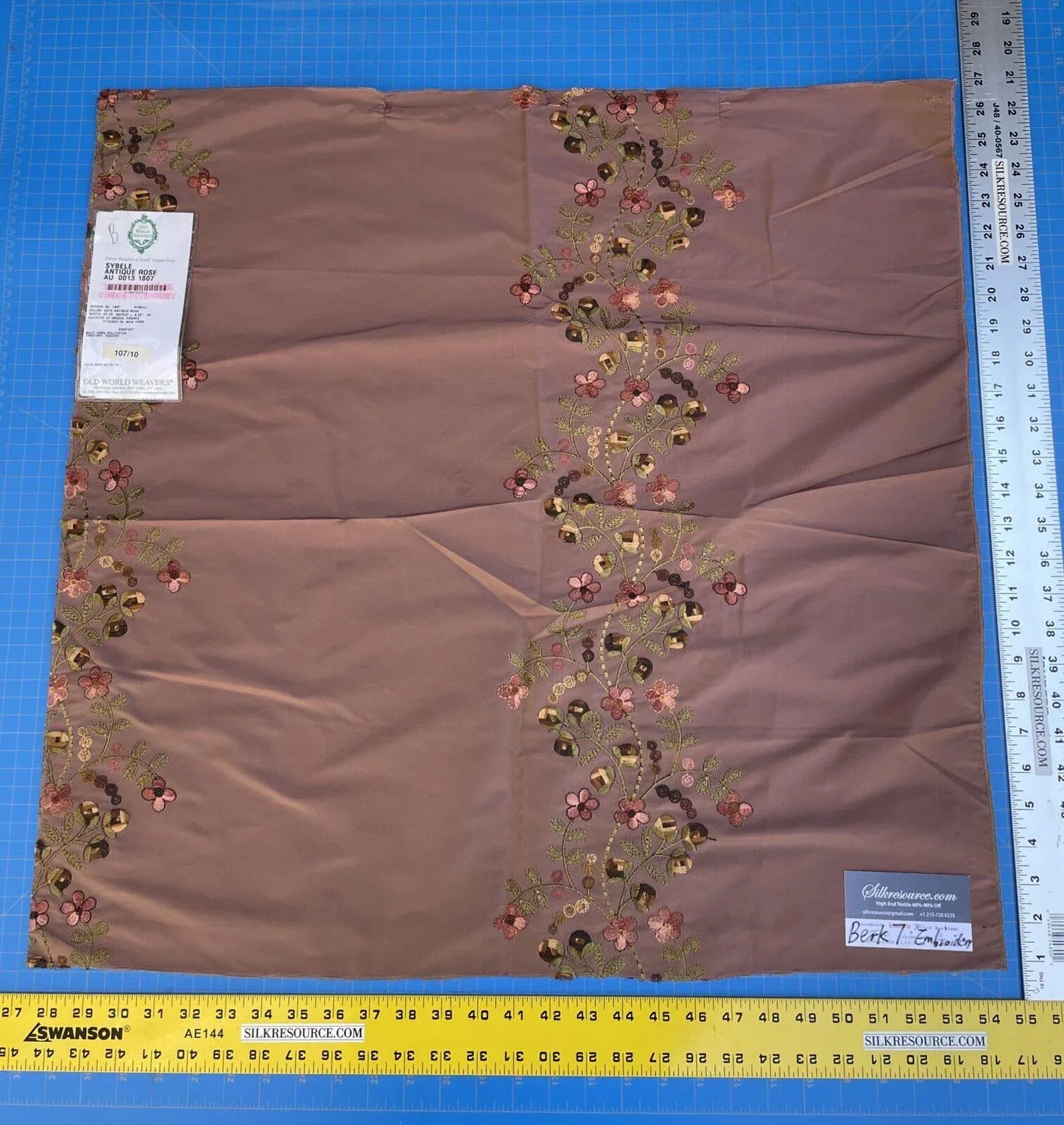 7b Berkbox7 Scalamandre Embroidery Sybele Antique Rose