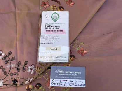 7b Berkbox7 Scalamandre Embroidery Sybele Antique Rose