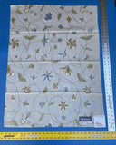 9b Berkbox7 Scalamandre Leena Pastel Ivory Wool Crewel Embroidery MSRP USD 380/Y