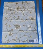 10b Berkbox7 Scalamandre Leen Pastel Ivory Wool Crewel Embroidery MSRP USD 380/Y