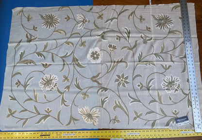 10f Berkbox7 Scalamandre Embroidery Cindia Wool Celadon Ivory