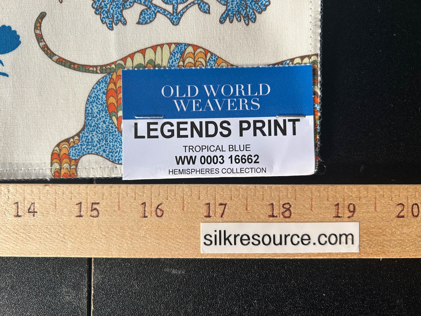 Scalamandre Legends Print Tropical Blue Bird Animal Printed Fabric - Special Order