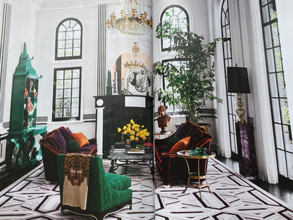 Maxwell Fabrics / Scalamandre "Bon Vivant" Silk Ottoman Paisley In Platinum Black White MSRP USD 319