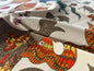Scalamandre Legends Print Autumn Orange Bird Animal Printed Fabric - Special Order